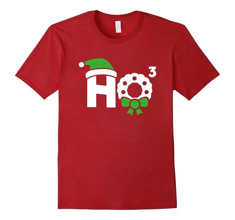 Santa Ho Ho3 Cubed Funny Christmas T Shirt Unisex Art Artvinatee