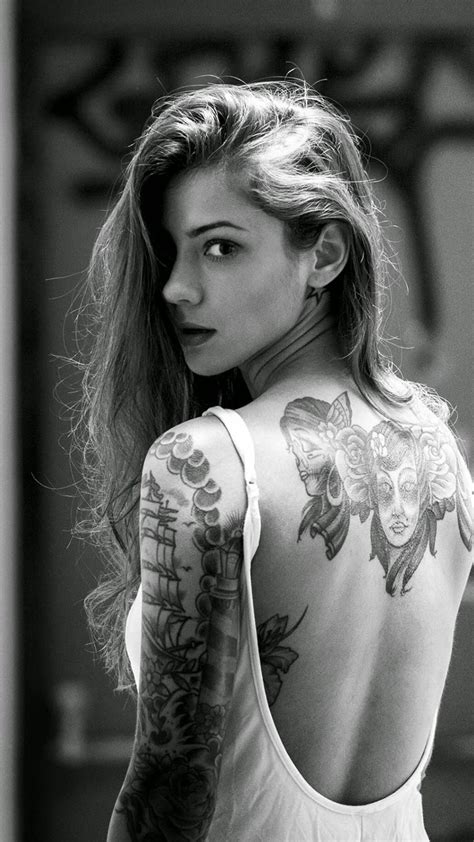 Tattoo Girl Iphone Wallpaper Wallpapersafari