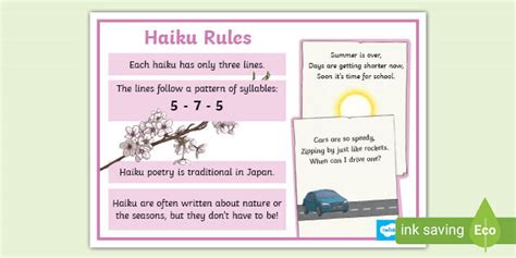 Haiku Rules Poster