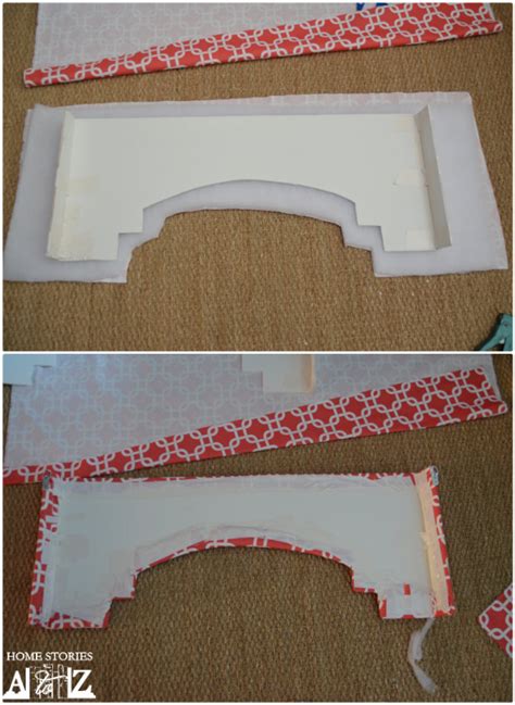 This valance is board mounted using velcro for easy installation. How to Build a Window Cornice