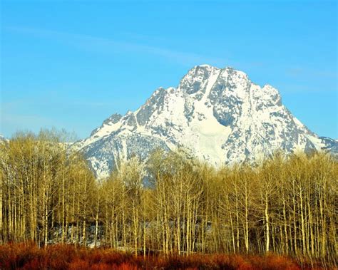 Mount Moran Grand Teton National Park Wyoming Stock Photo Image Of