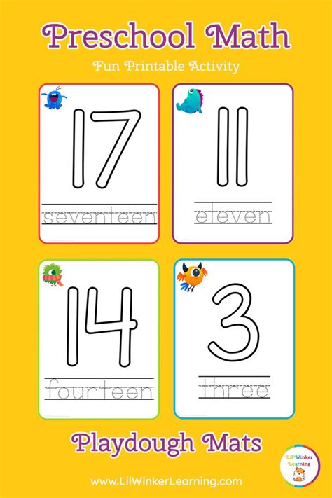 Oversize Number Flashcards For Preschoolers 1 20 Busy Book Etsy In
