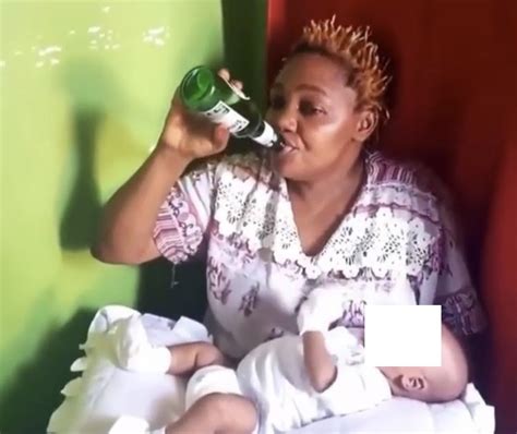 Tanzanian Singer Angers Fans After Sharing Video Drinking Alcohol While Breastfeeding Udaku