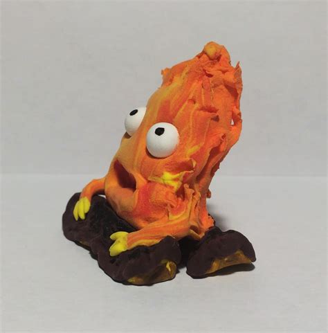 Calcifer Calcifer Fire Demon From Howls Movingcastle Etsy