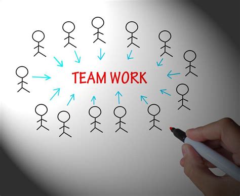 Free Stock Photo Of Teamwork Stick Figures Shows Working As A Team