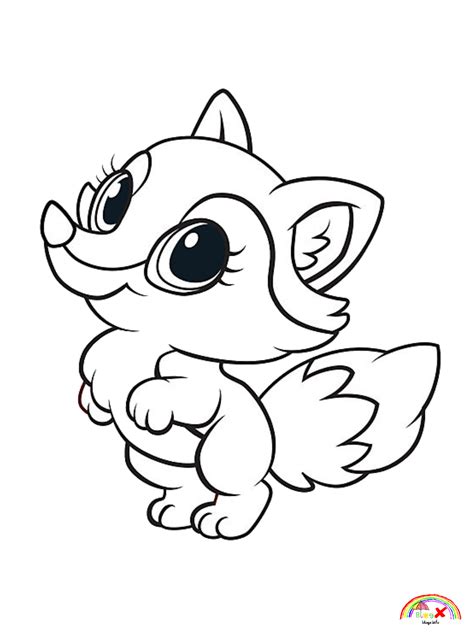 Free Download Collection Of Cute Baby Fox Coloring Pages