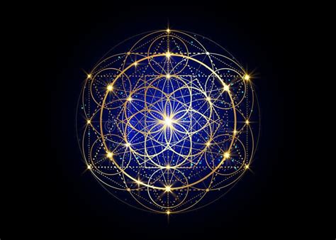 Seed Of Life Symbol Sacred Geometry Geometric Mystic Mandala Of