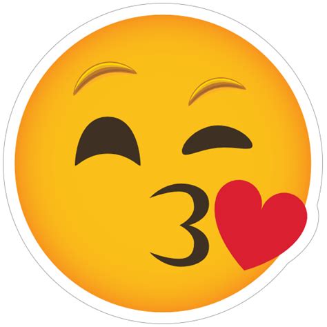 Phone Emoji Sticker Blowing A Kiss