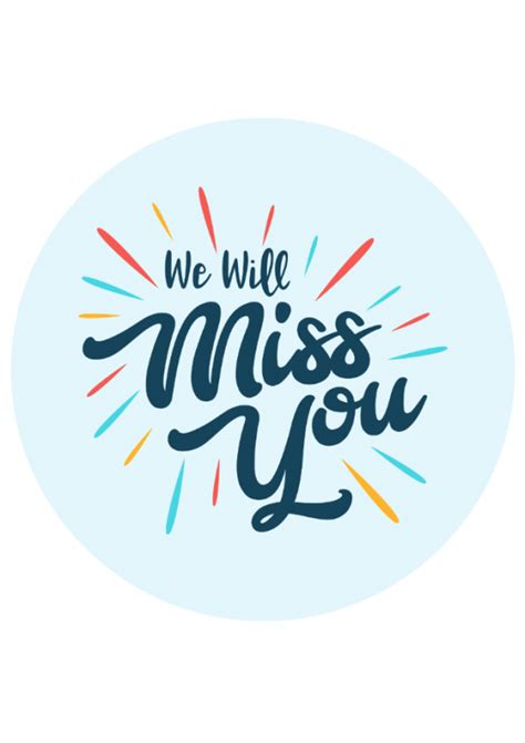 Missing You Greeting Cards We Will Miss You Habeebee Designs