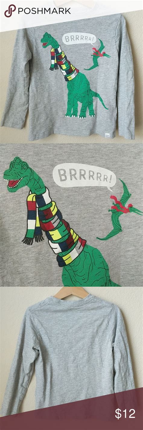 Find great deals on ebay for dinosaur kids t shirts. Baby Gap Long Sleeve Dinosaur T-Shirt, 5 | Baby gap, Long ...