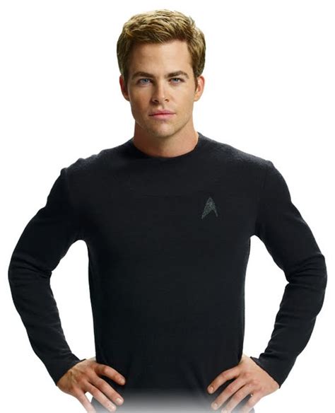 Star Trek Mens Starfleet Long Sleeve Undershirt Worn By Chris Pine
