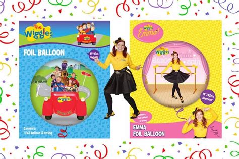 The Wiggles Party Supplies Emma Or Big Red Car 45cm Foil Balloon