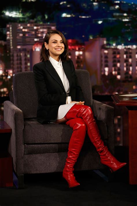 Mila Kunis Is Surprisingly Chic And Bold In Fendi On Jimmy Kimmel Live