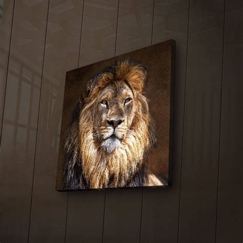 Lion Led Canvas Art Touch Of Modern