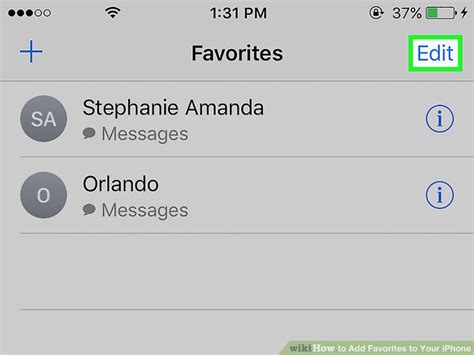 How To Add Favorites To Your Iphone With Pictures Wikihow