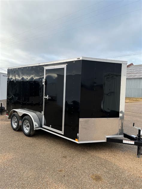Stallion 7x14 Tandem Axle Cargo Trailers Texas Built Factory Pick Up