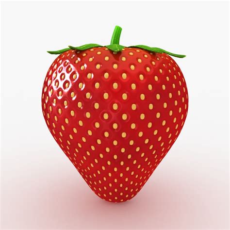 3d Realistic Strawberry
