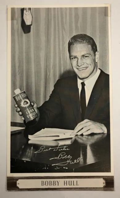 1964 67 Beehive Group Iii Photos 41f Bobby Hull Promotional Portrait
