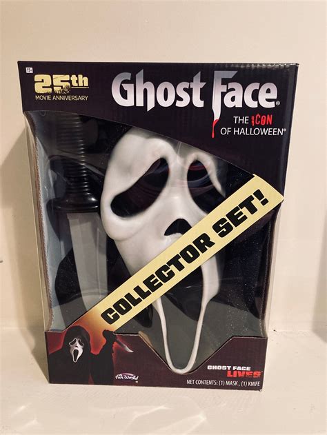 Scream 25th Anniversary Ghost Face Mask Scream Mask Box Set Etsy