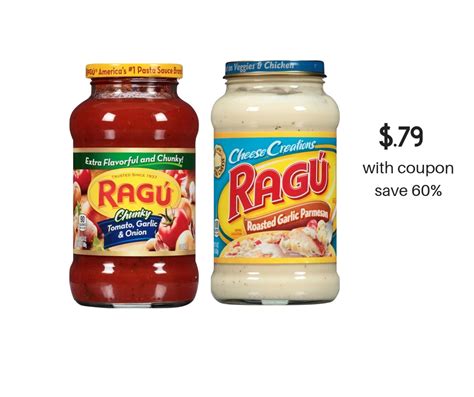 Ragu Pasta And Alfredo Sauce Just 79 With Coupons At Safeway Super