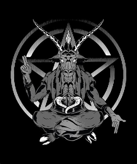 Satanic Goat Devil Lucifer Pentagram Digital Art By Jan Hendrik Wilmes