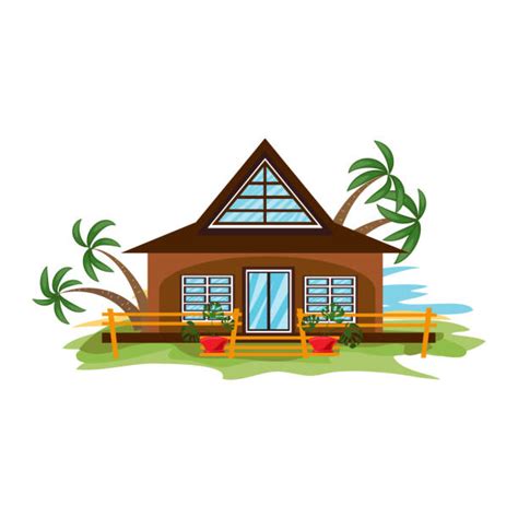 Drawing Of The Bungalow Illustrations Royalty Free Vector Graphics