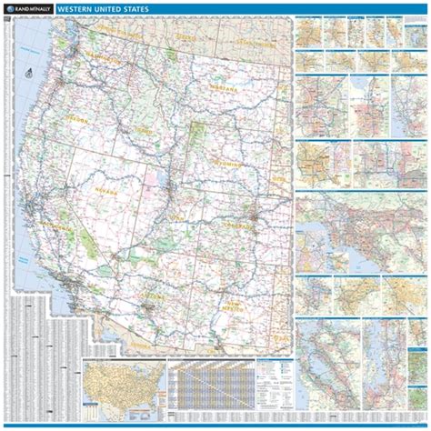 As for the drought situation in the western half of the country, it's severe and alarming, and lands are transforming into fallow wastelands. Rand McNally ProSeries Regional Wall Map: Western United ...