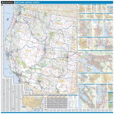 The us sits on the north american plate, a tectonic half of lake ontario and a portion of lake erie belong to the northeast region. Rand McNally ProSeries Regional Wall Map: Western United ...