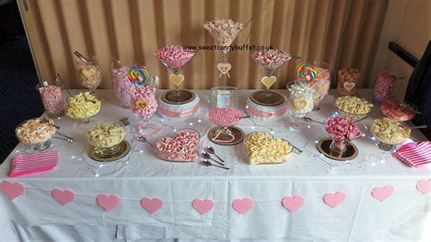 Wedding Sweets Candy Buffet Table Pink Wedding Candy Table Sweet Table