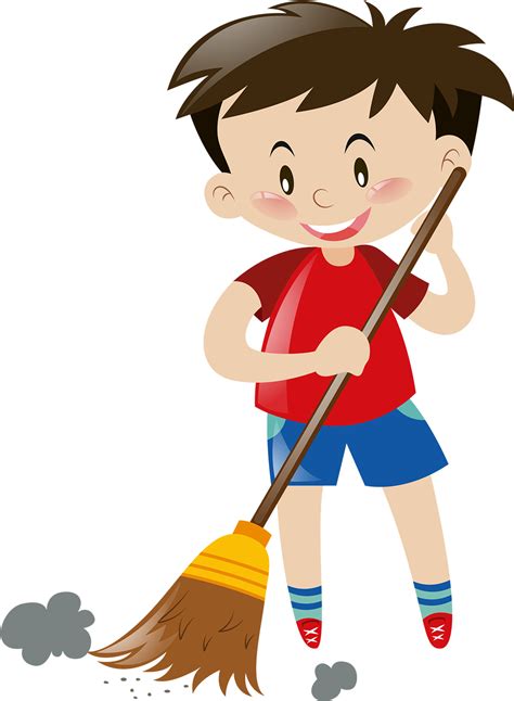 At Getdrawings Com Free For Personal Use Boy Sweeping The Floor