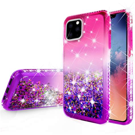 apple iphone 11 case liquid glitter phone case waterfall floating quic spy phone cases and