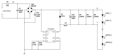 Led light driver circuit diagram by ashoka tech bicycle led light circuit using a single 1 5v cell blinking led circuit with schematics and explanation 12W LED Light Bulb Schematic - TechLiminals.com
