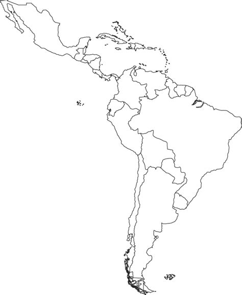 Latin America Printable Map Worksheet Pdf