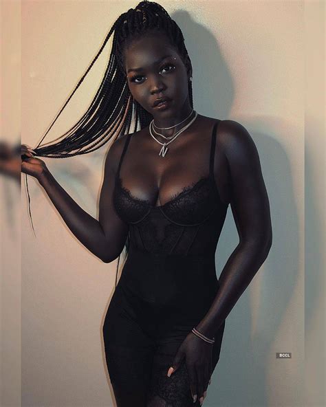 Sudanese Model Nyakim Gatwech Dubbed As ‘queen Of The Dark Becomes The Next Instagram Sensation