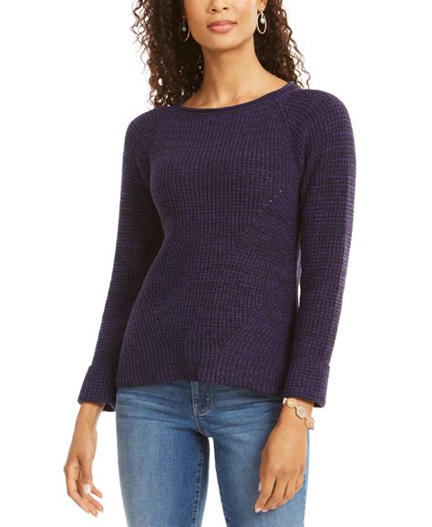style and co crewneck marled sweater created for macy s and reviews sweaters women macy s