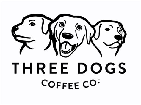 Three Dogs Coffee Company Logo By Christine Vecchione On Dribbble