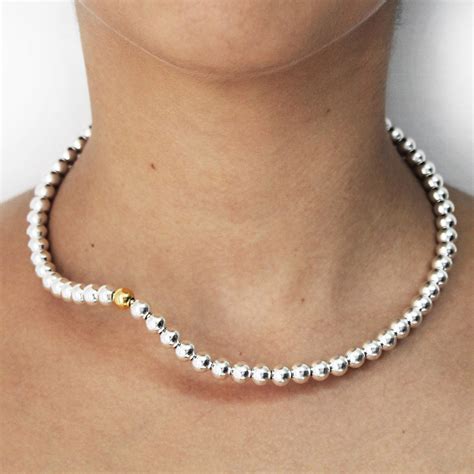 Silver Pearls Necklace Lusasul Touch Of Modern