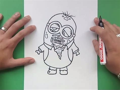 How To Draw A Zombie Minion Step By Step Minions How To Draw A