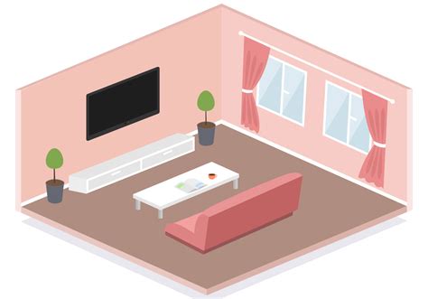 Free Isometric Living Room Vector 105562 Vector Art At Vecteezy