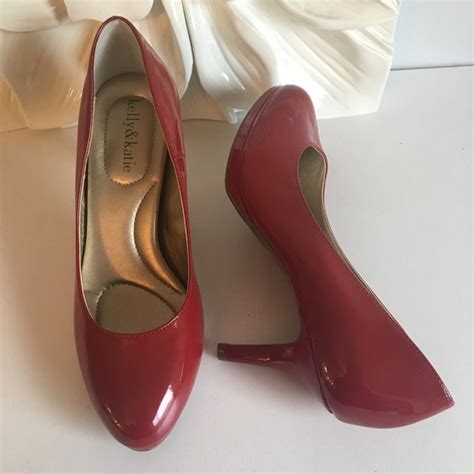 Kelly And Katie Shoes Kelly Katie Red Patent Leather Pumps Size 75