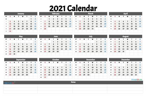 2021 Calendar Weeks Numbered Template Calendar Design