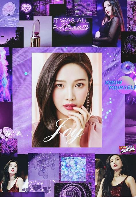 Pinterest ° Hyunjins Jams ° Wallpaper Red Velvet °joy° Purple