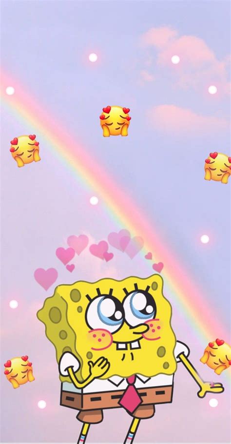 Spongebob In Love Spongebob Wallpaper Spongebob Iphone Wallpaper