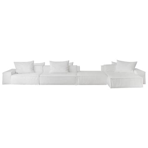 Pluma Sofa Set In Linen Color Fabric Upholstery For Sale At 1stdibs