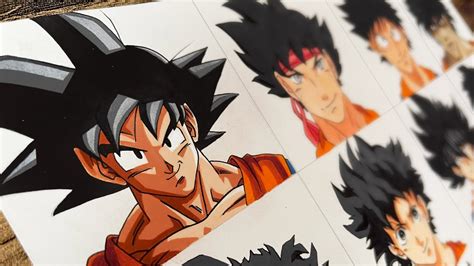 Drawing Goku In 12 Different Styles Youtube