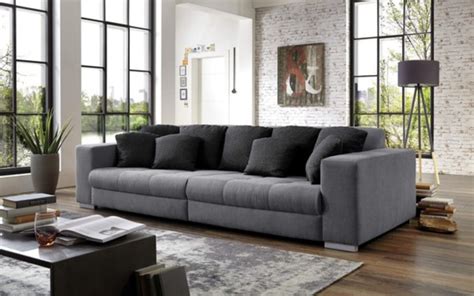 While shopping for large sectional sofas, consider the décor of the home office as well. HARDi - Big-Sofa Ontario in grau von HARDECK ansehen!