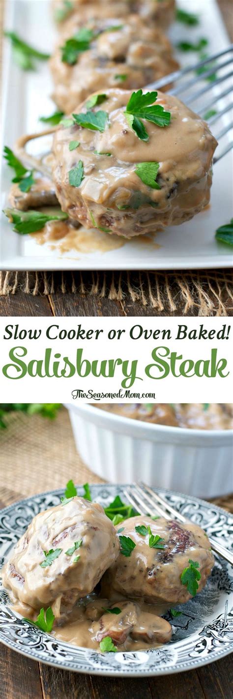 Classic salisbury steak with mushroom gravy! Slow Cooker Salisbury Steak | Recipe | Food recipes ...
