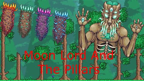 Defeating The Pillars And Moon Lord Terraria Youtube