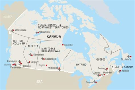 International Airports In Ontario Canada Map United States Map