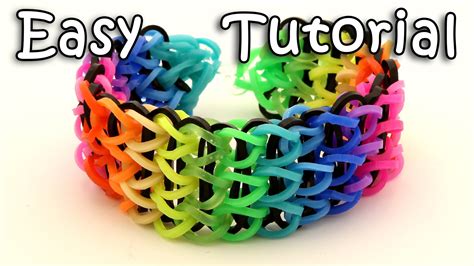 Rubber band hairstyles step by step. cool How To Make A Triple Single Rainbow Loom Bracelet ...